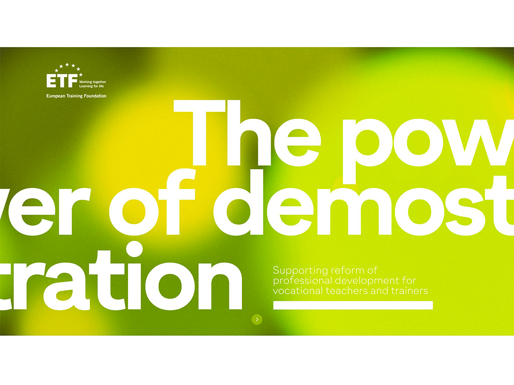 Example image on a tablet screen of ETF