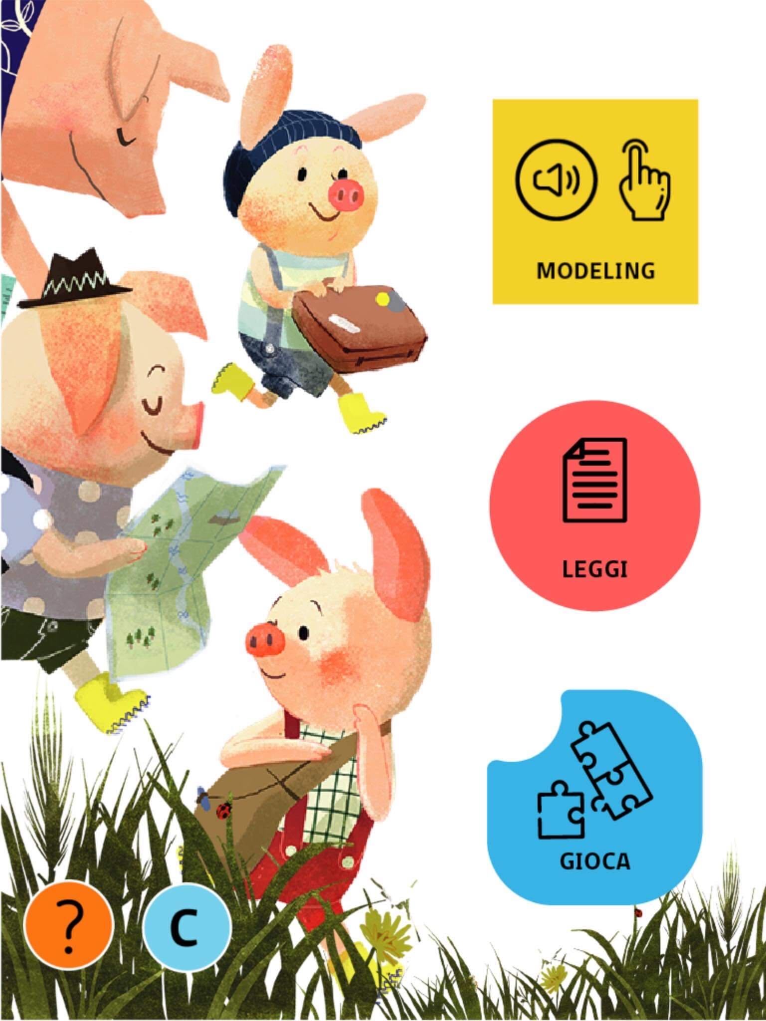 Example image on a tablet screen of BOOKS FOR ALL