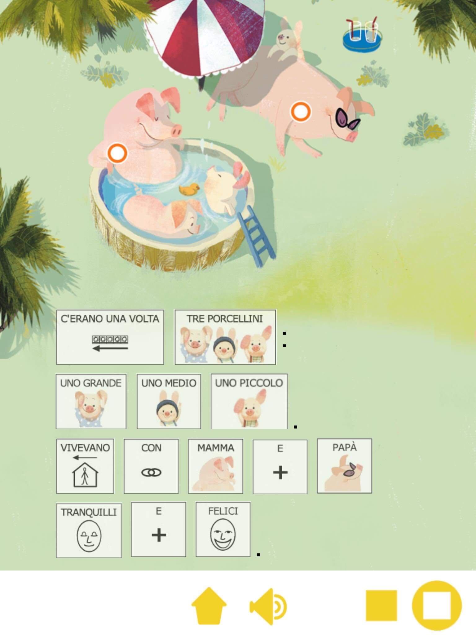 Example image on a tablet screen of BOOKS FOR ALL