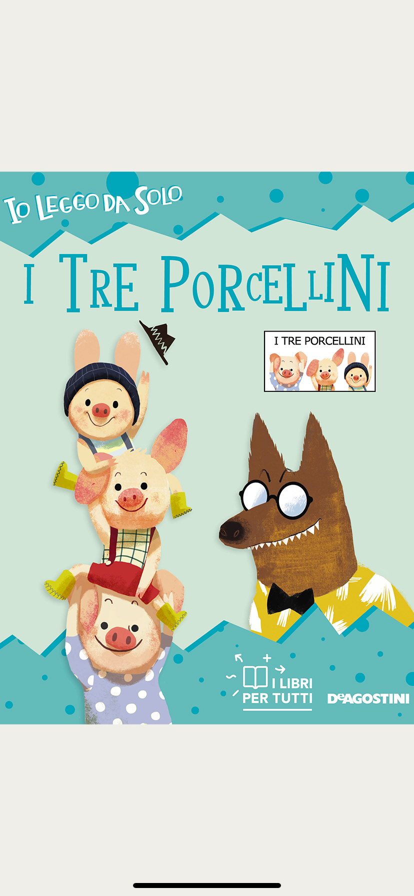 Example image of screen on iphone of BOOKS FOR ALL