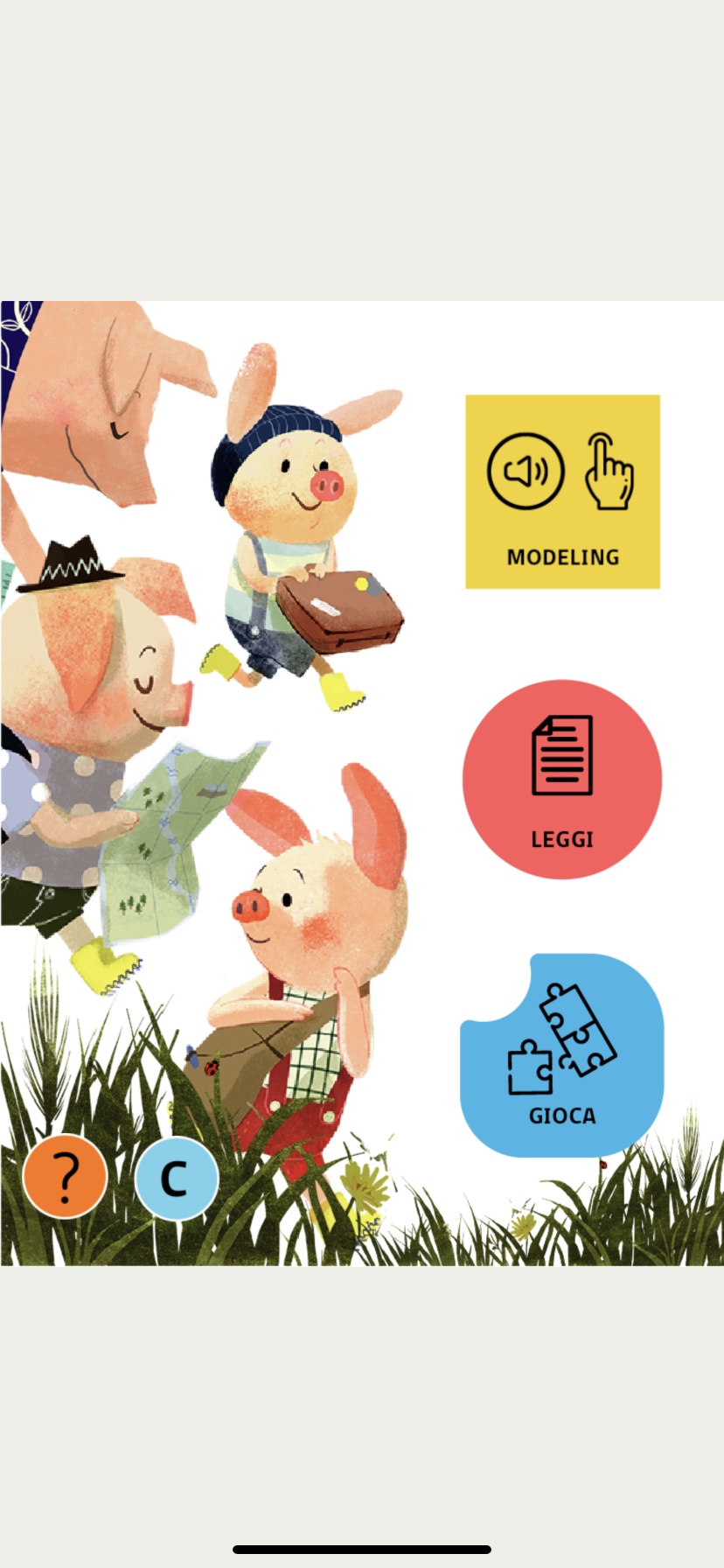 Example image of screen on iphone of BOOKS FOR ALL