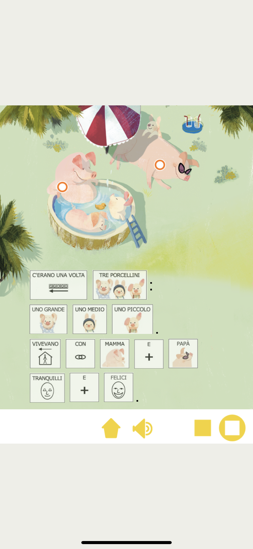 Example image of screen on iphone of BOOKS FOR ALL