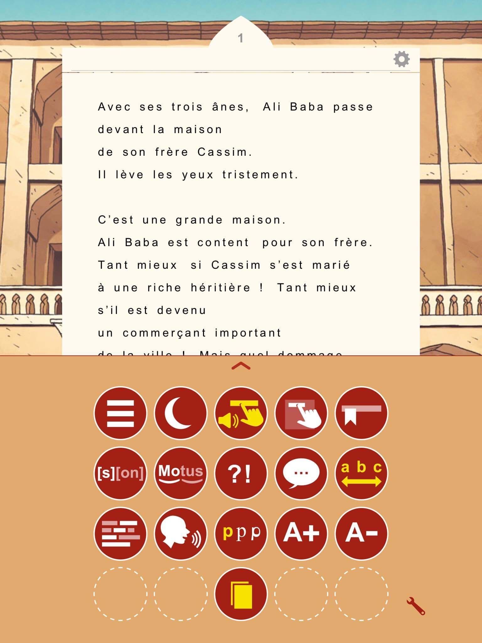 Example image on a tablet screen of MOBiDYS